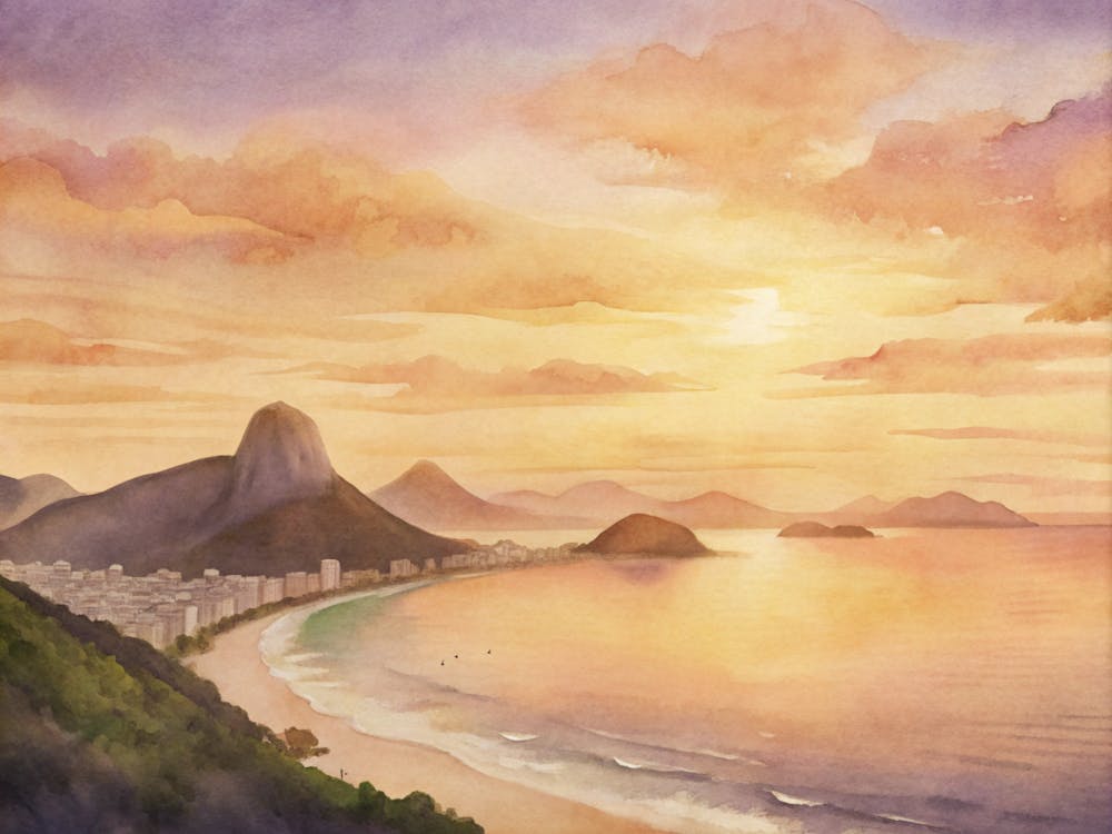 Sunset In Rio