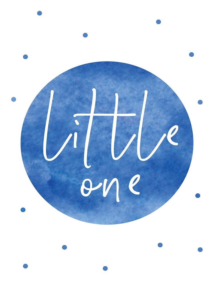 Little One Blue Watercolour