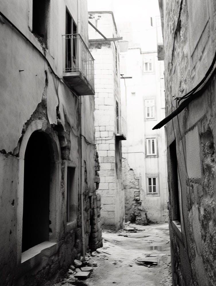 Split, Croatia, Black And White Old Photo 4