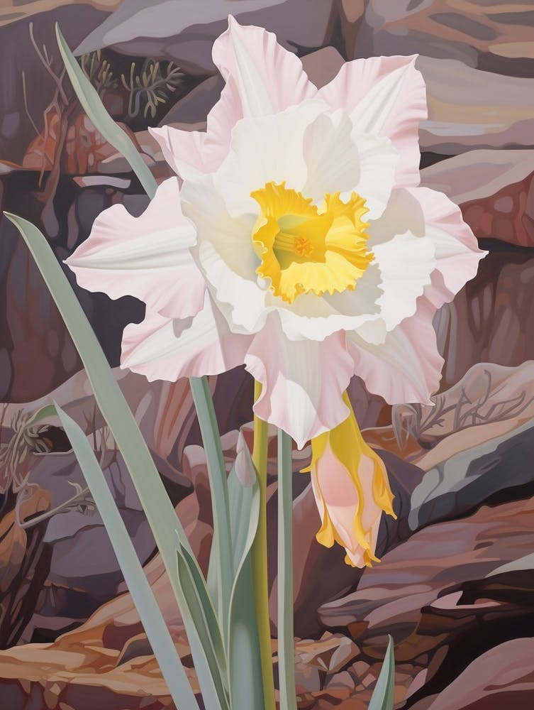 Daffodil 3 Flower Painting