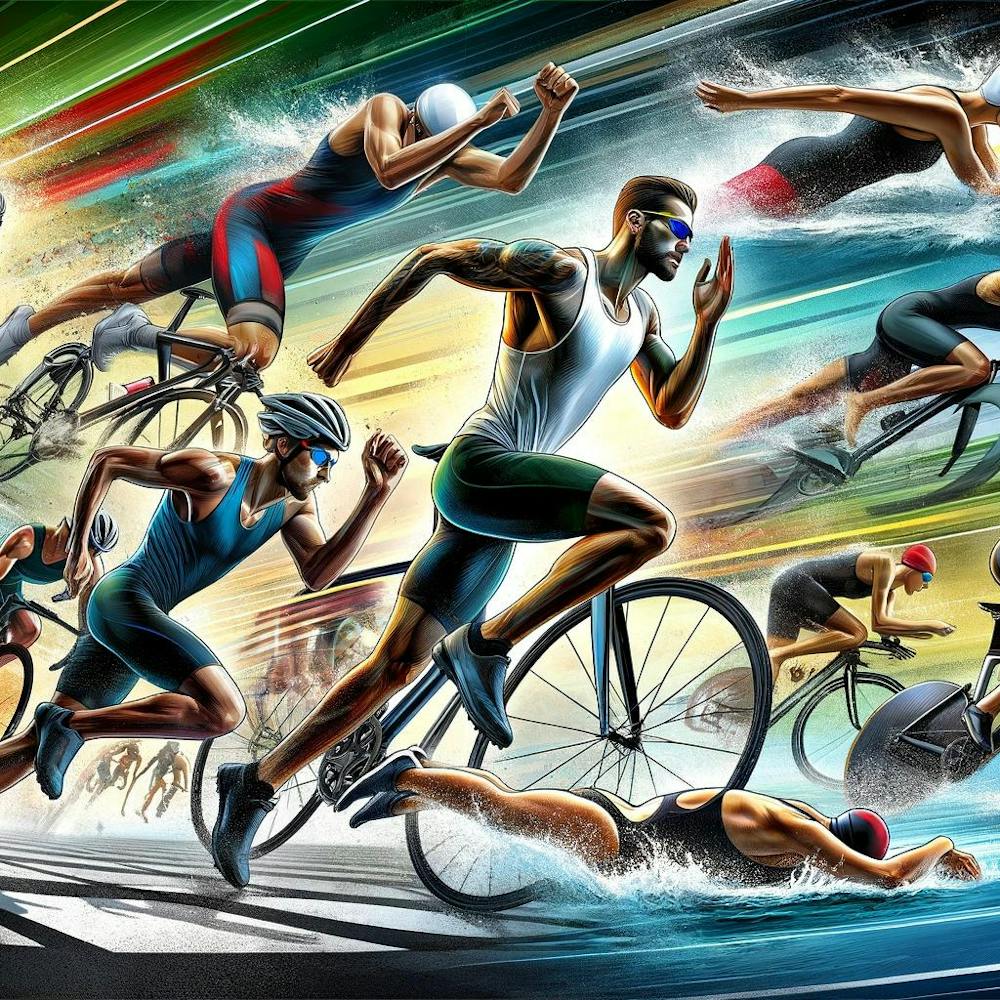 Athletes In Action Wall Print Art A Vibrant Depiction Of Athletes In Motion, Perfect For Adding Energy And Motivation To Any Space