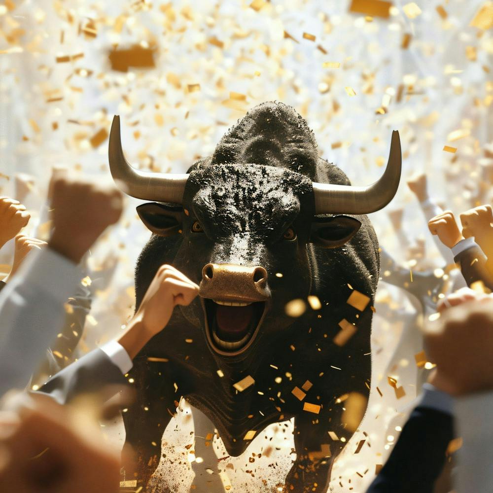 Bull Running In The Stock Market