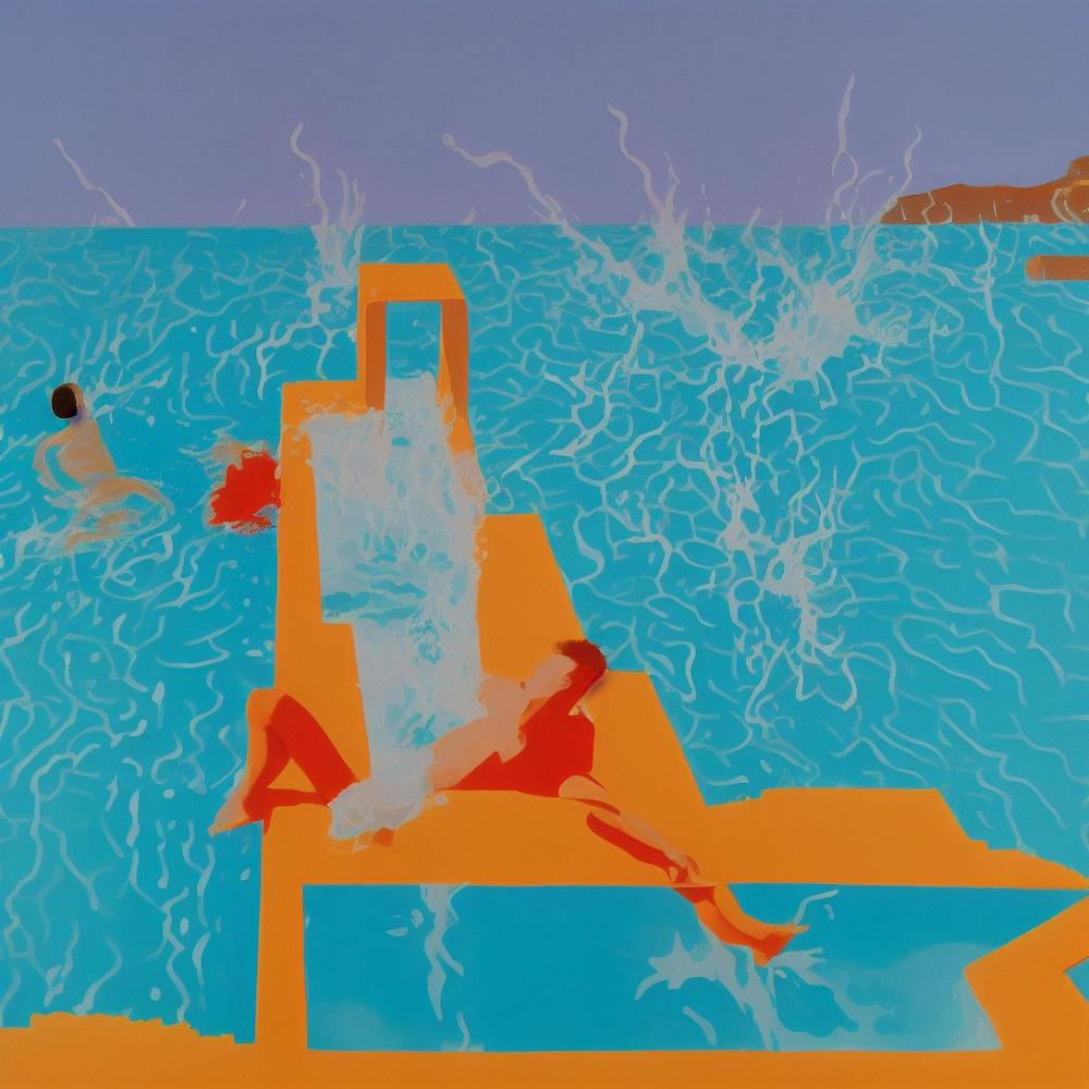 Fun At Hockney Pool