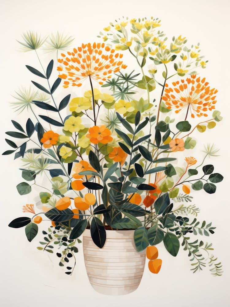 Oranges In A Vase