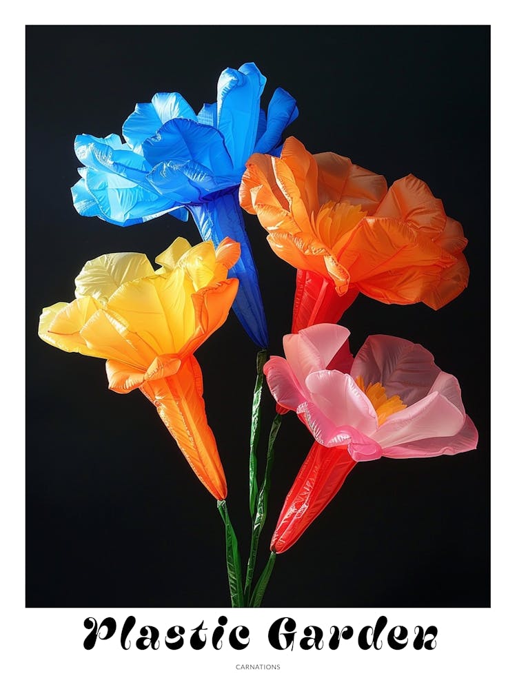 Bright Inflatable Flowers Poster Carnations 6