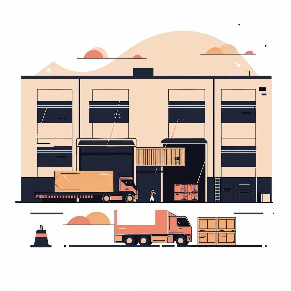 Warehouse Vector Illustration