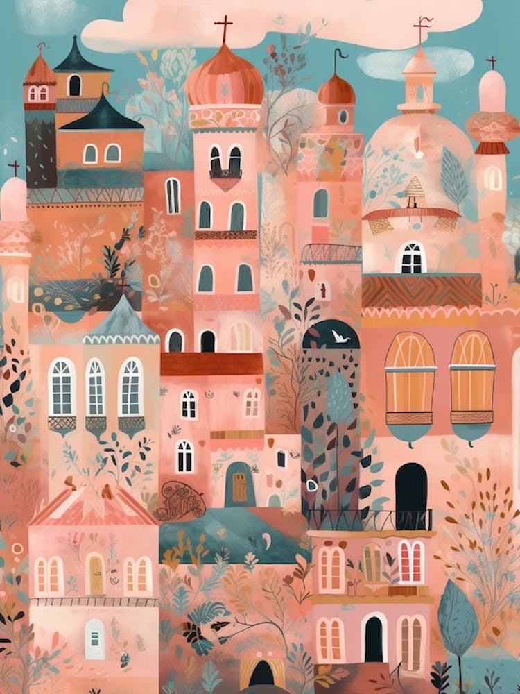 Mantua, Italy Illustration