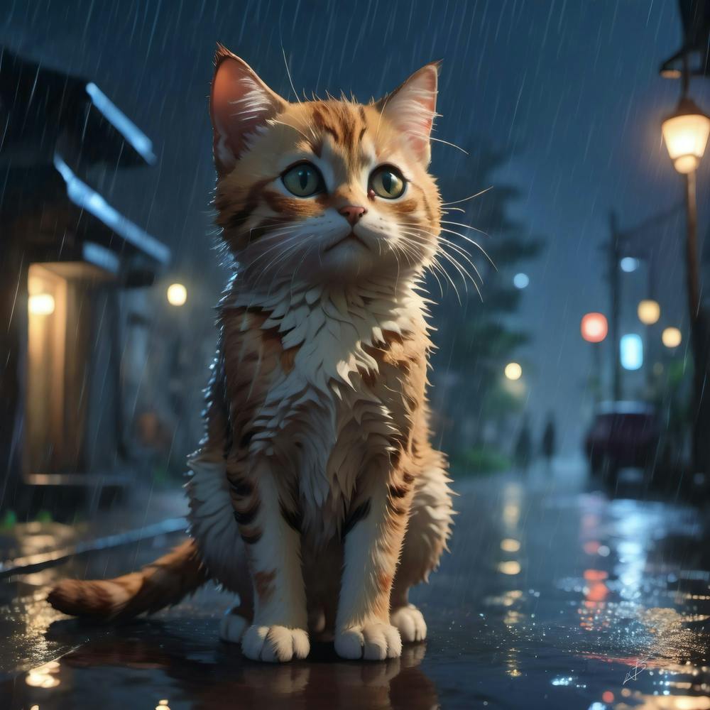 Cat In The Rain 1