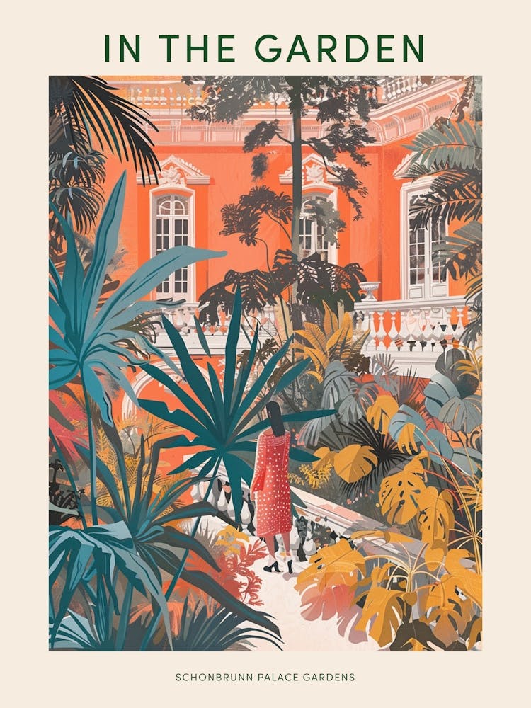 In The Garden Poster Schonbrunn Palace Gardens Austria 3