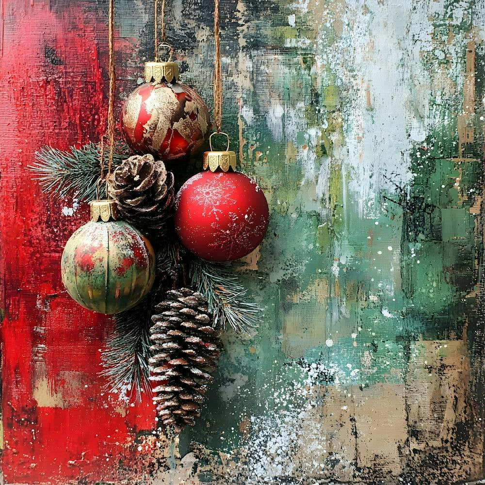 Intage Christmas Mixed Media 3