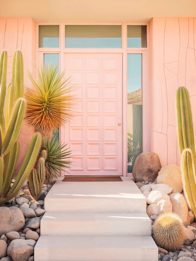 California Dreaming - Pink Mid-Century