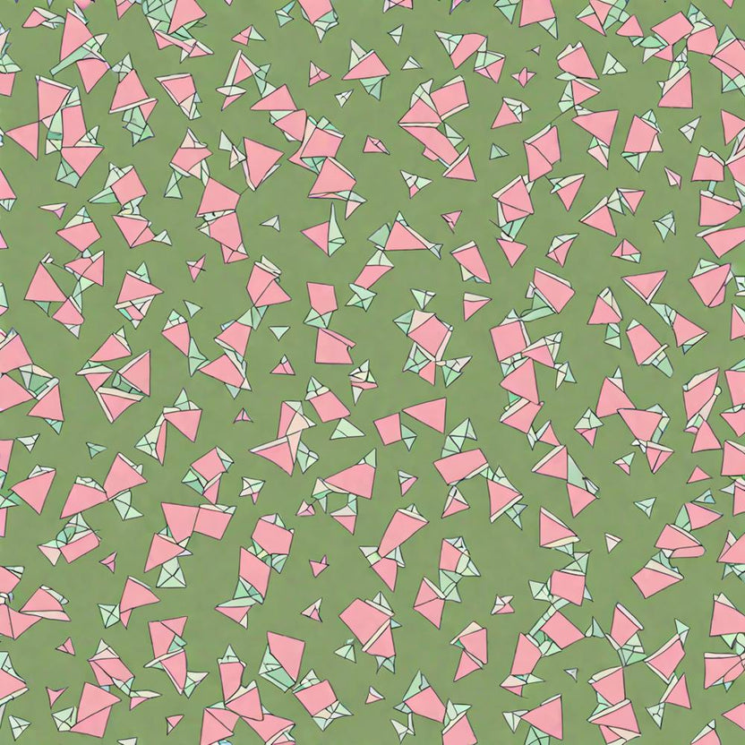 Broken Glass Pieces, A Vintage Pattern Featuring abstract Polygons With Varying Side Lengths Shapes With Edges, Flat Art, 135