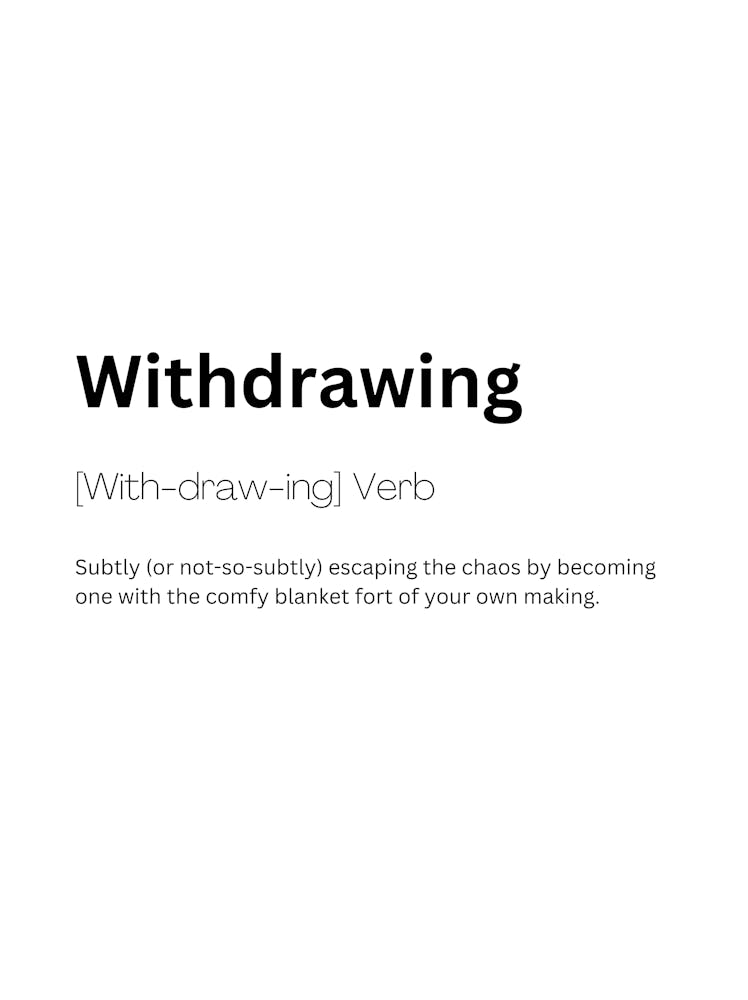 Withdrawing Definition Meaning