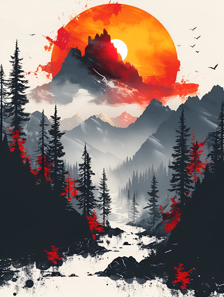 Sunset In The Mountains 22