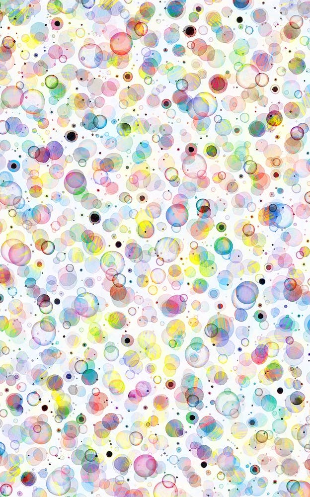 Cosmic Bubbles Multicolored