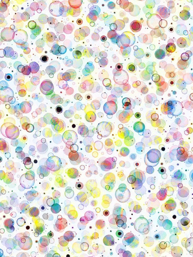 Cosmic Bubbles Multicolored