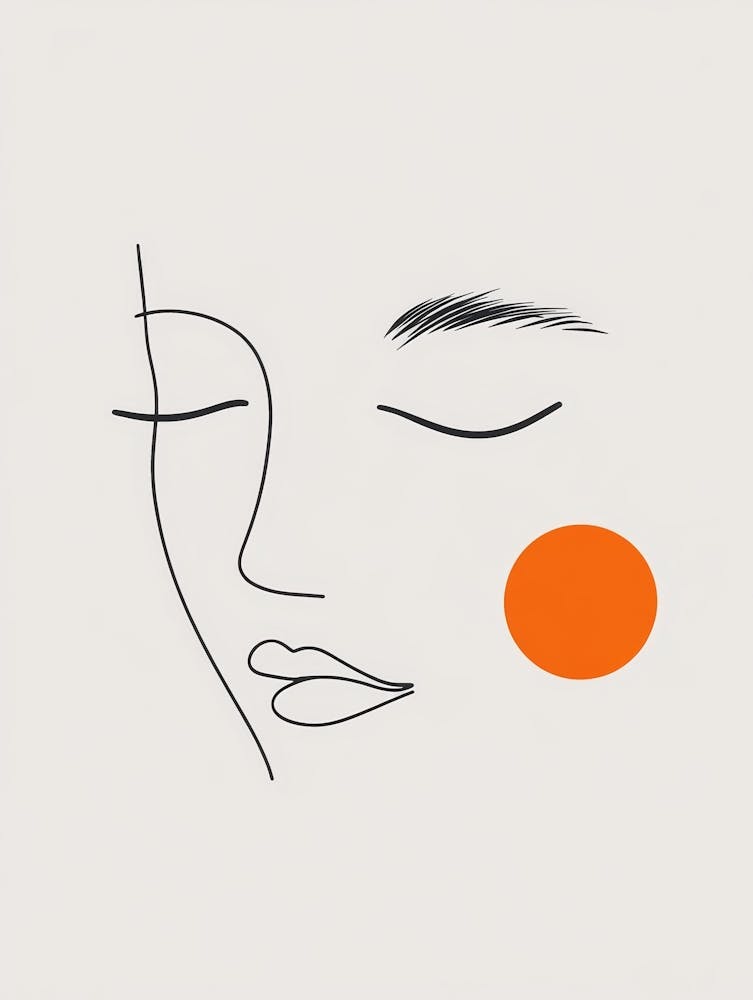 Face With An Orange Dot