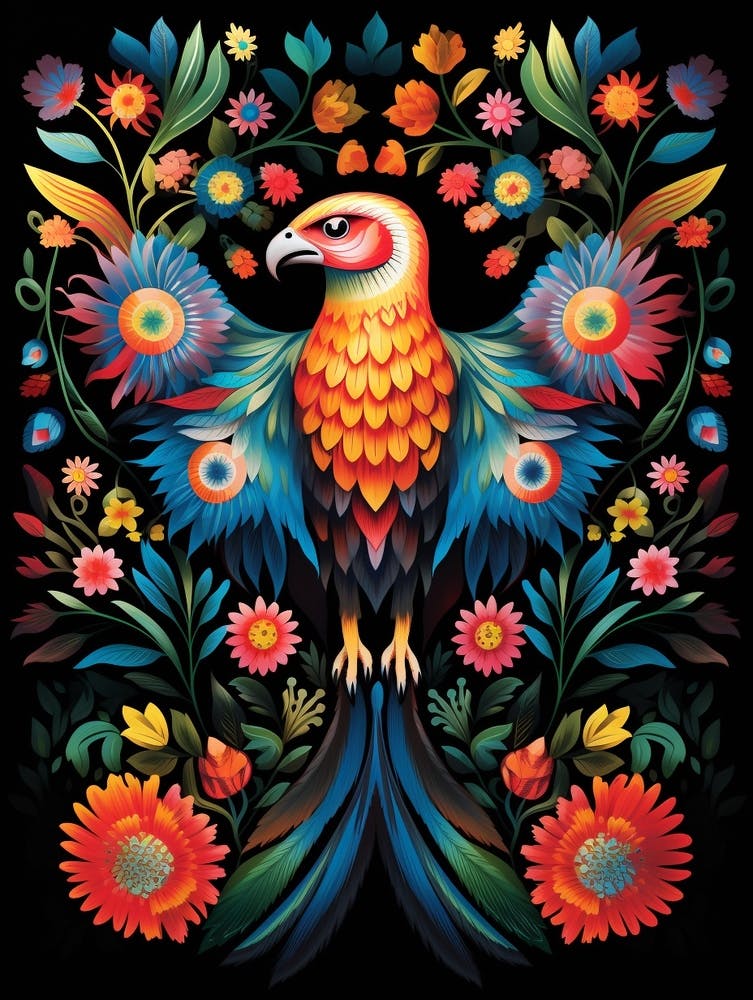 Folk Bird Illustration Osprey 3