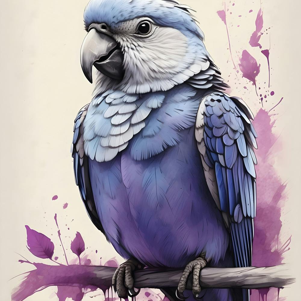 Blauer Papagei