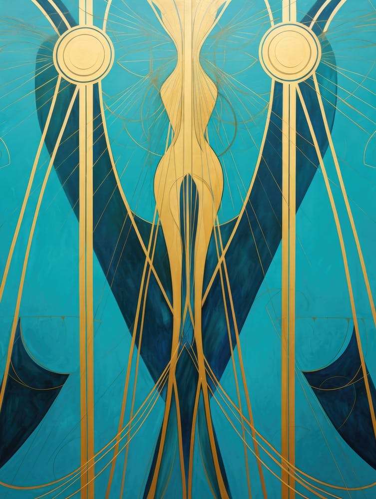 Deco Golden Turquoise