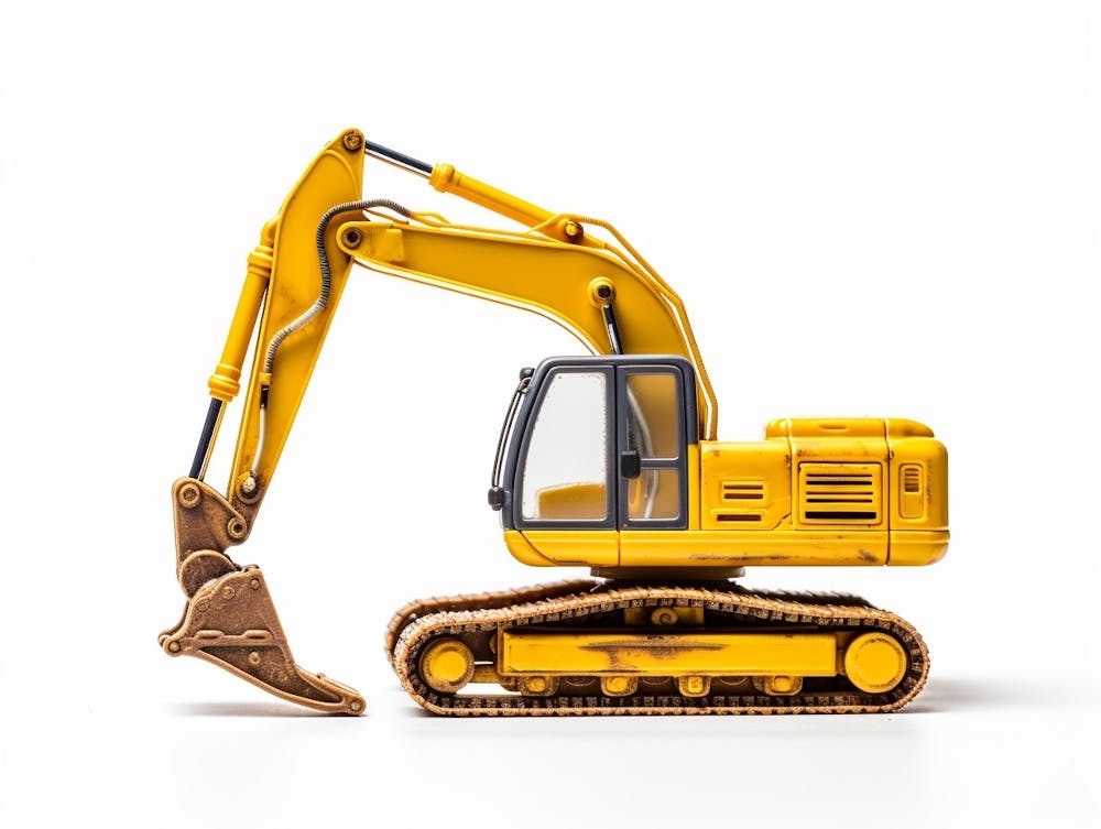 Spielzeugauto Gelber Bagger 2
