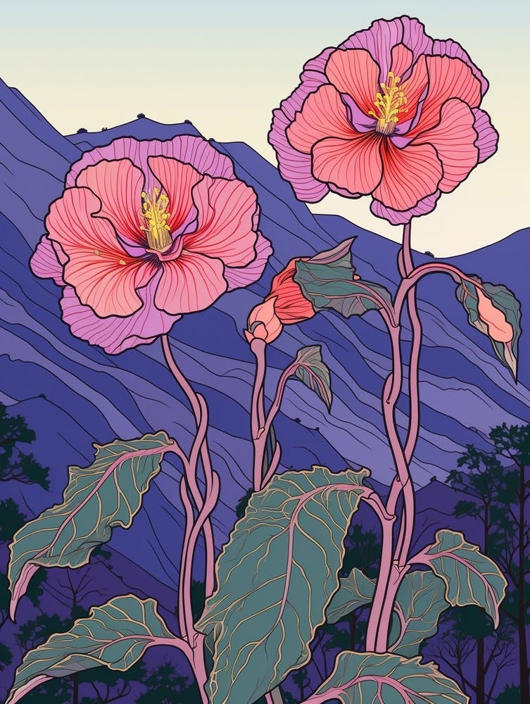 Tulips And Mountain Landscape 6