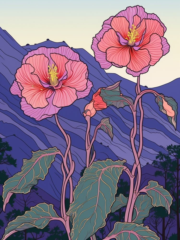 Tulips And Mountain Landscape 6