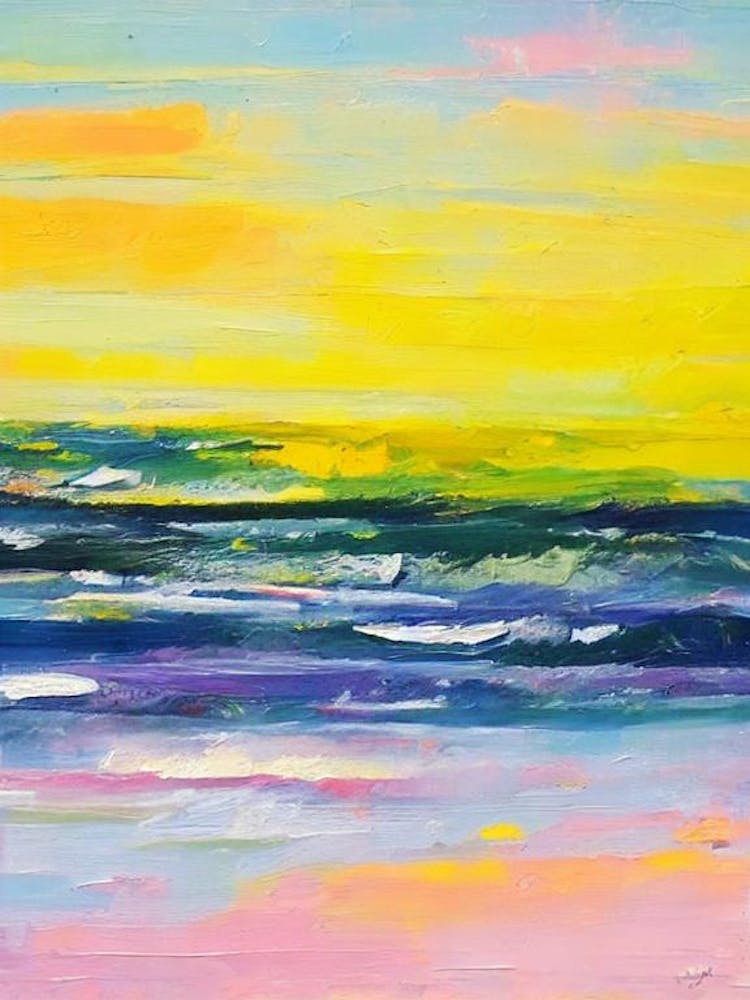 Brighton Beach, Australia Bright Abstract