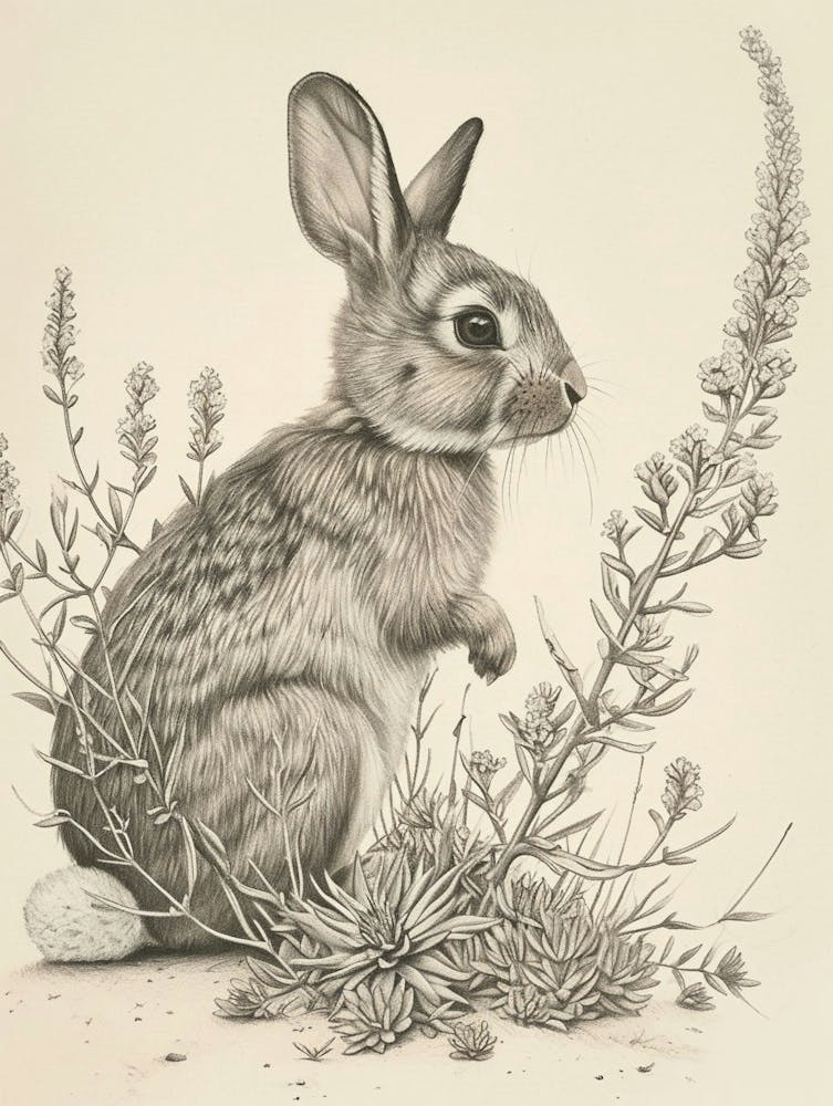 Rex Rabbit Drawing 1