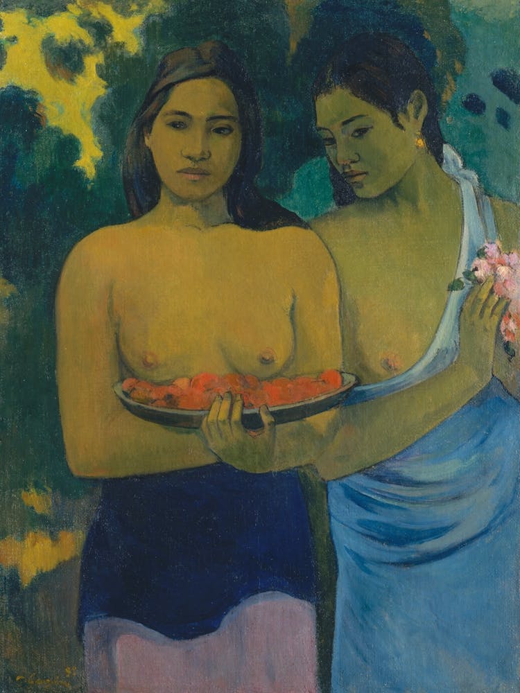 Two Tahitian Women, Paul Gauguin