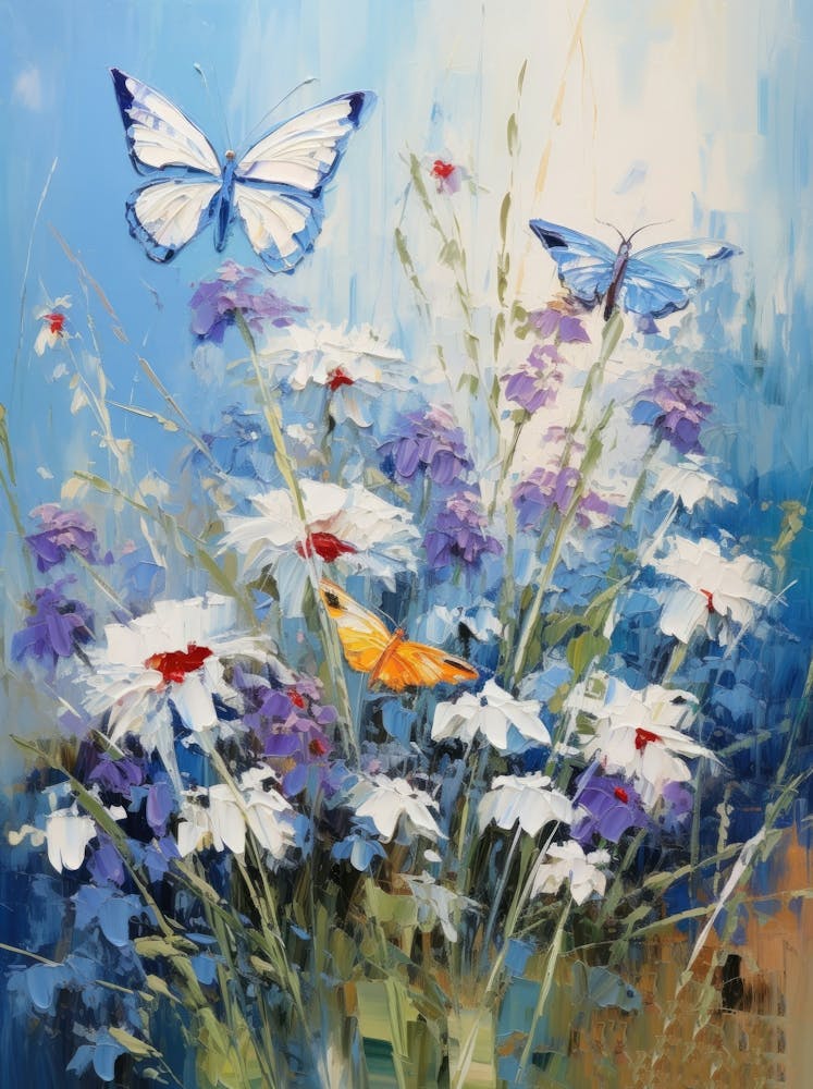 Butterflies And Daisies
