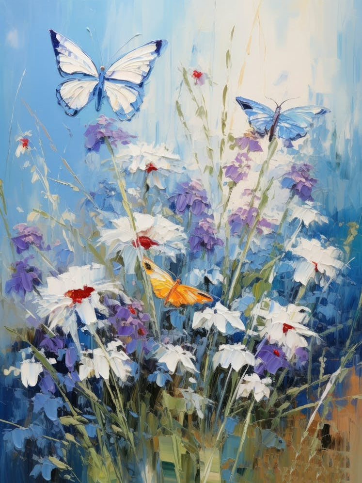 Butterflies And Daisies