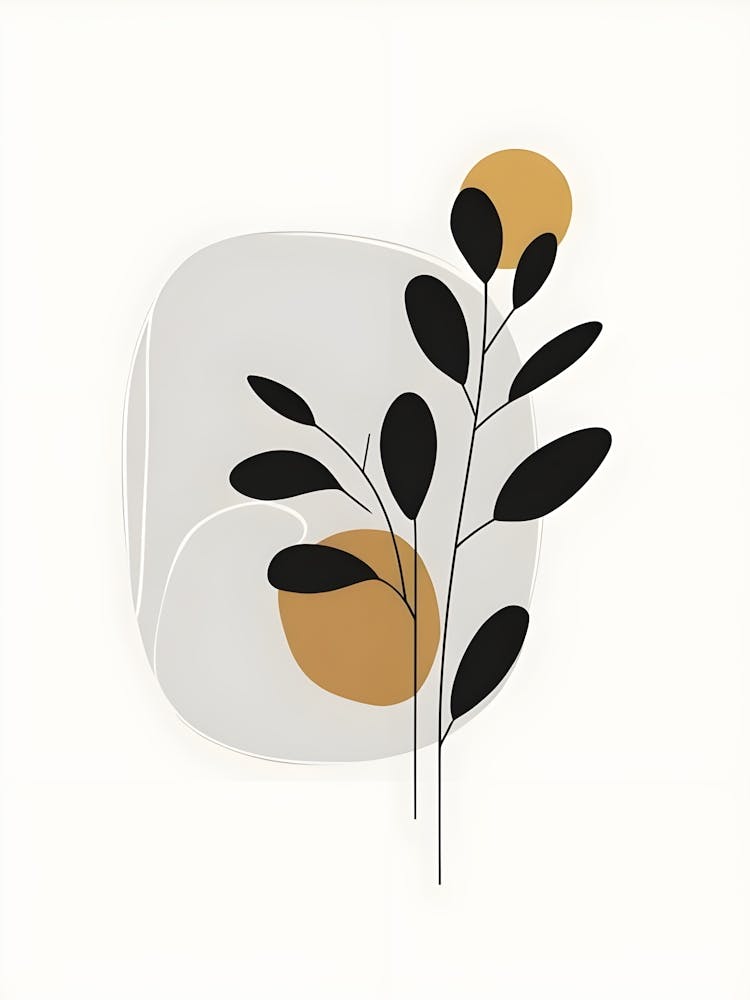 Abstract Leaves Canvas Print 15