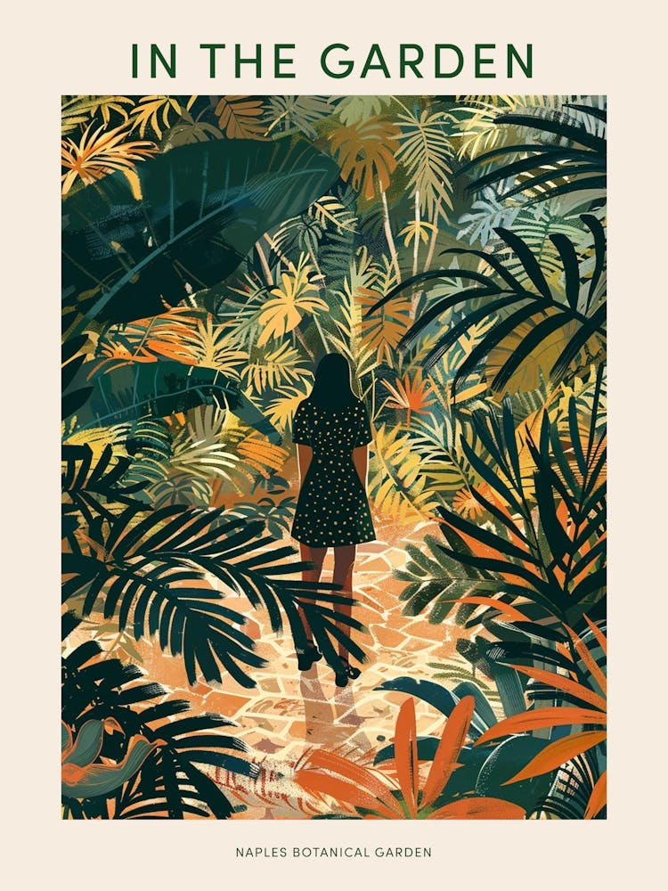 In The Garden Poster Naples Botanical Garden 2