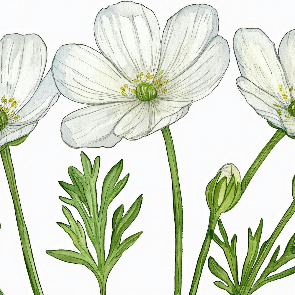 White Anemones 1