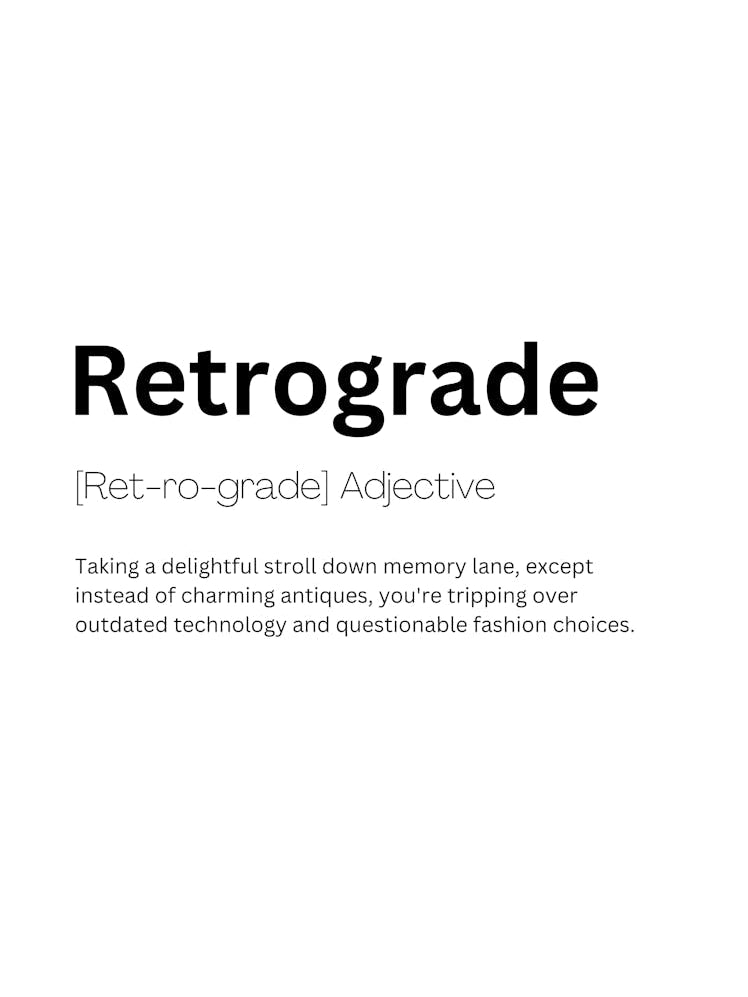Retrograde Definition Meaning