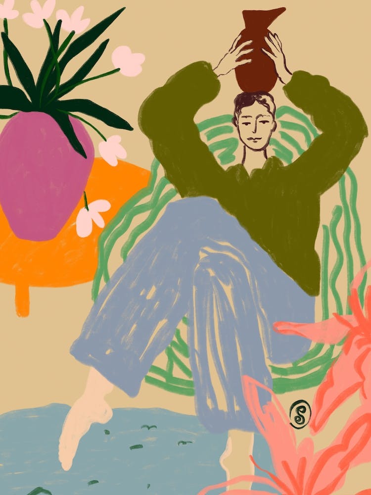 Woman With Vessel