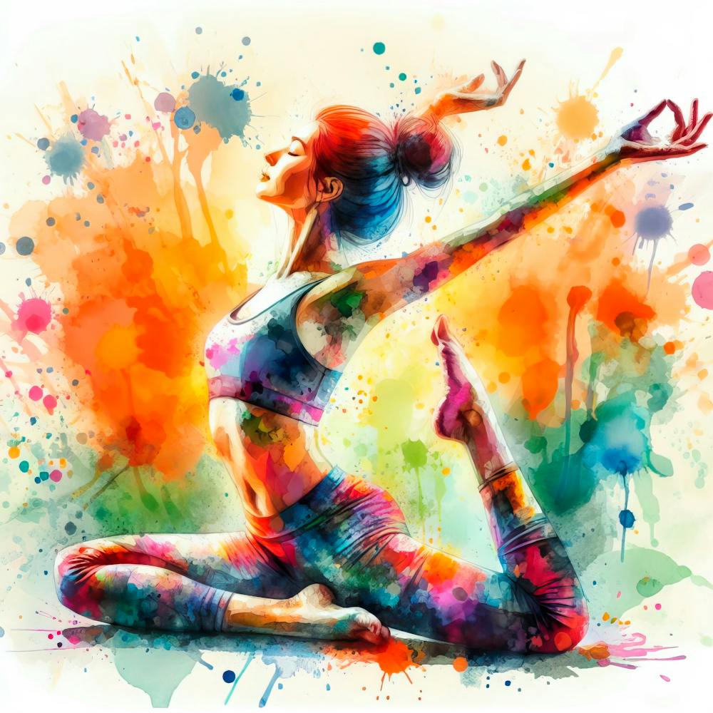Yoga Girl In Yoga Pose