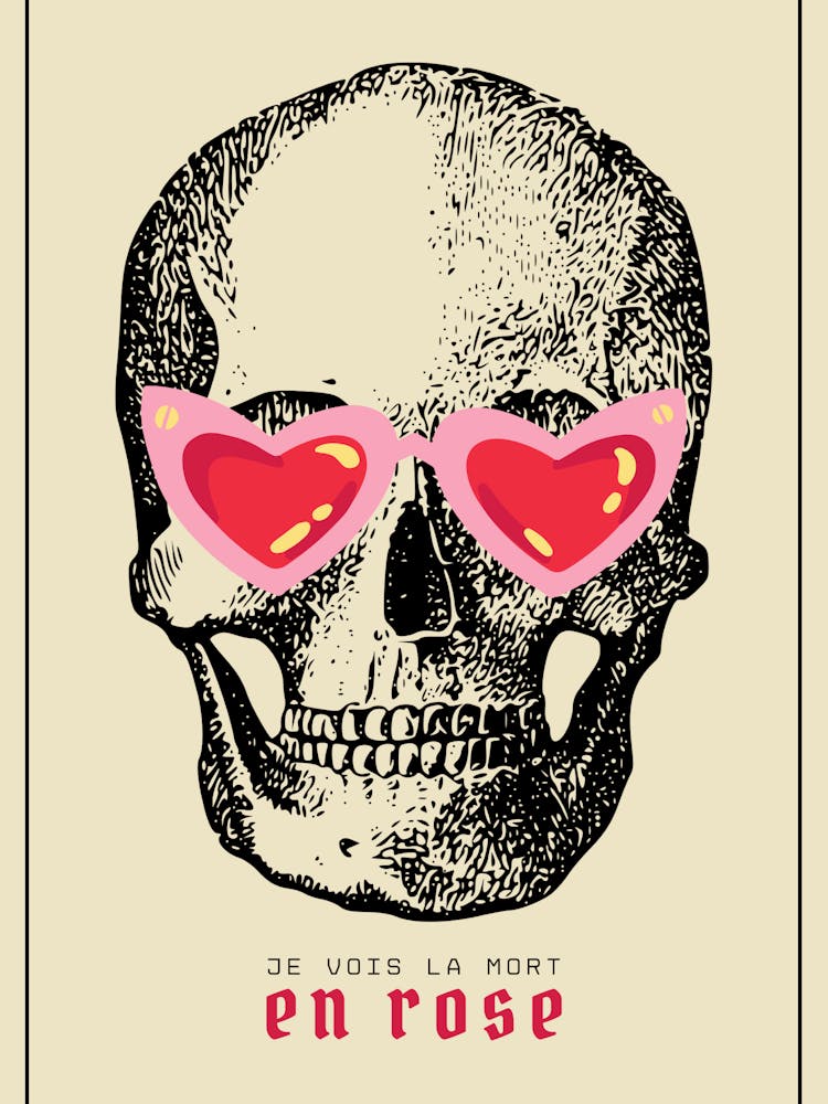 La Vie en Rose Skull