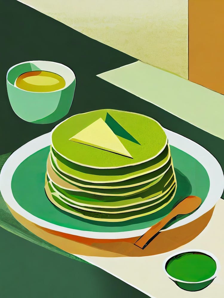 Green Matcha Pancakes