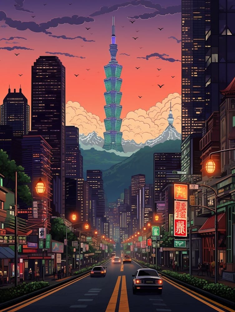 Taipei Pixel Art 1