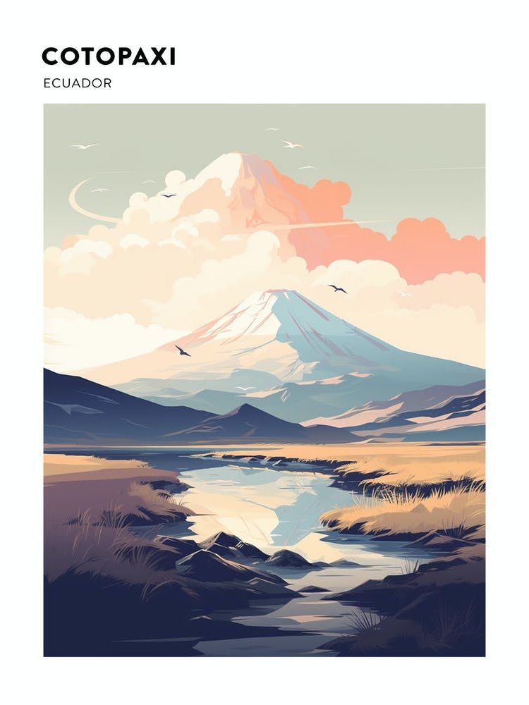 Cotopaxi National Park Ecuador 2 Hiking Trail Landscape Poster