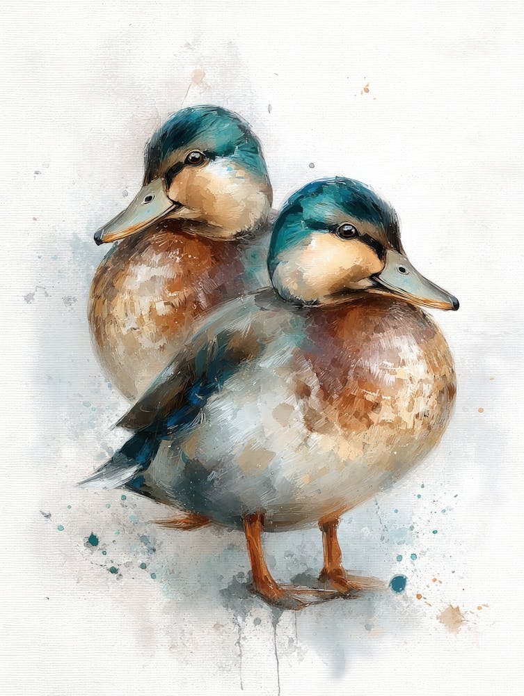 Aihrgdesign Isolated Watercolor Painting Of Birds Duck With S D9b4fec1 Ab7a 497f 8373 E06e27580dcd 1