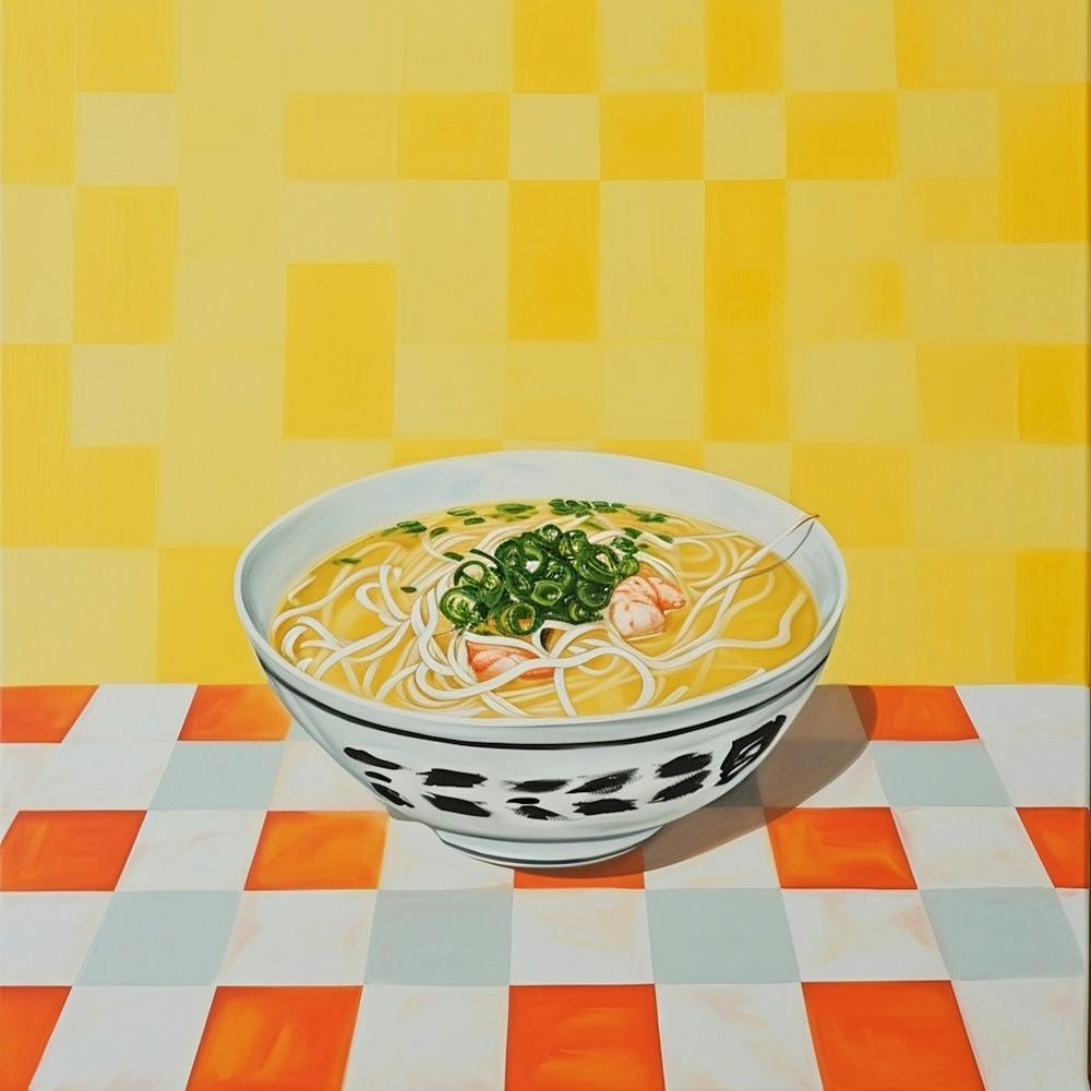 Pho Noodle Soup Yellow 2