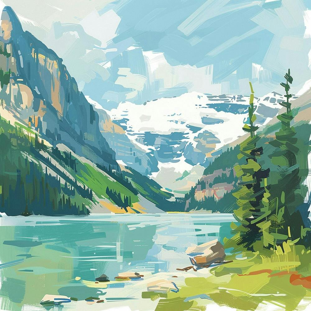 Lake In The Mountains