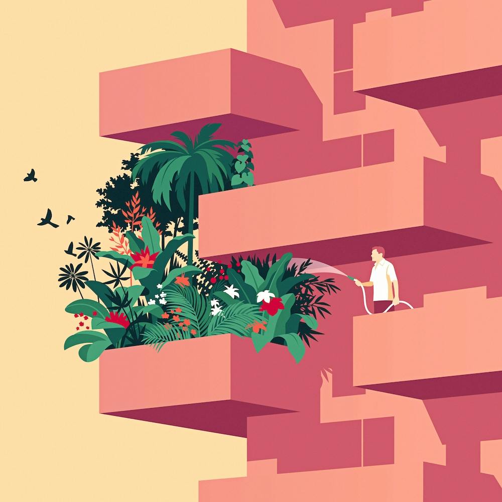 Peaceful Garden Square