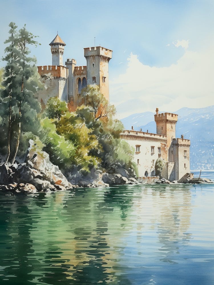 Isola Bella Italy Watercolour 4