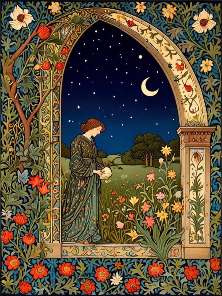 William Morris Night In The Garden 5