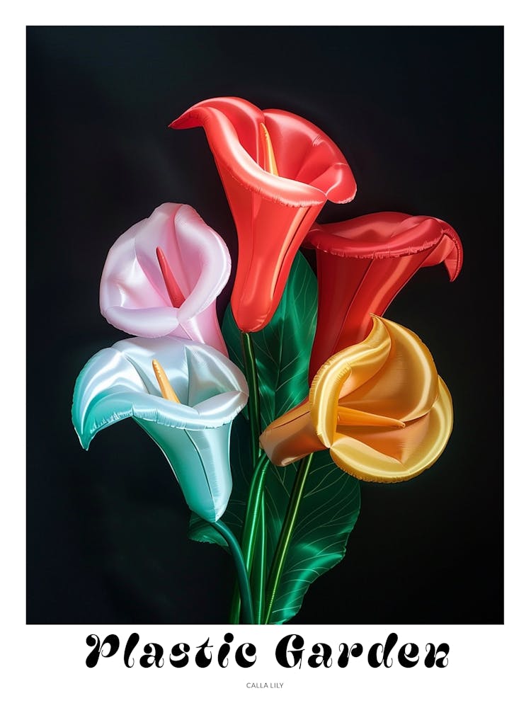 Bright Inflatable Flowers Poster Calla Lily 2