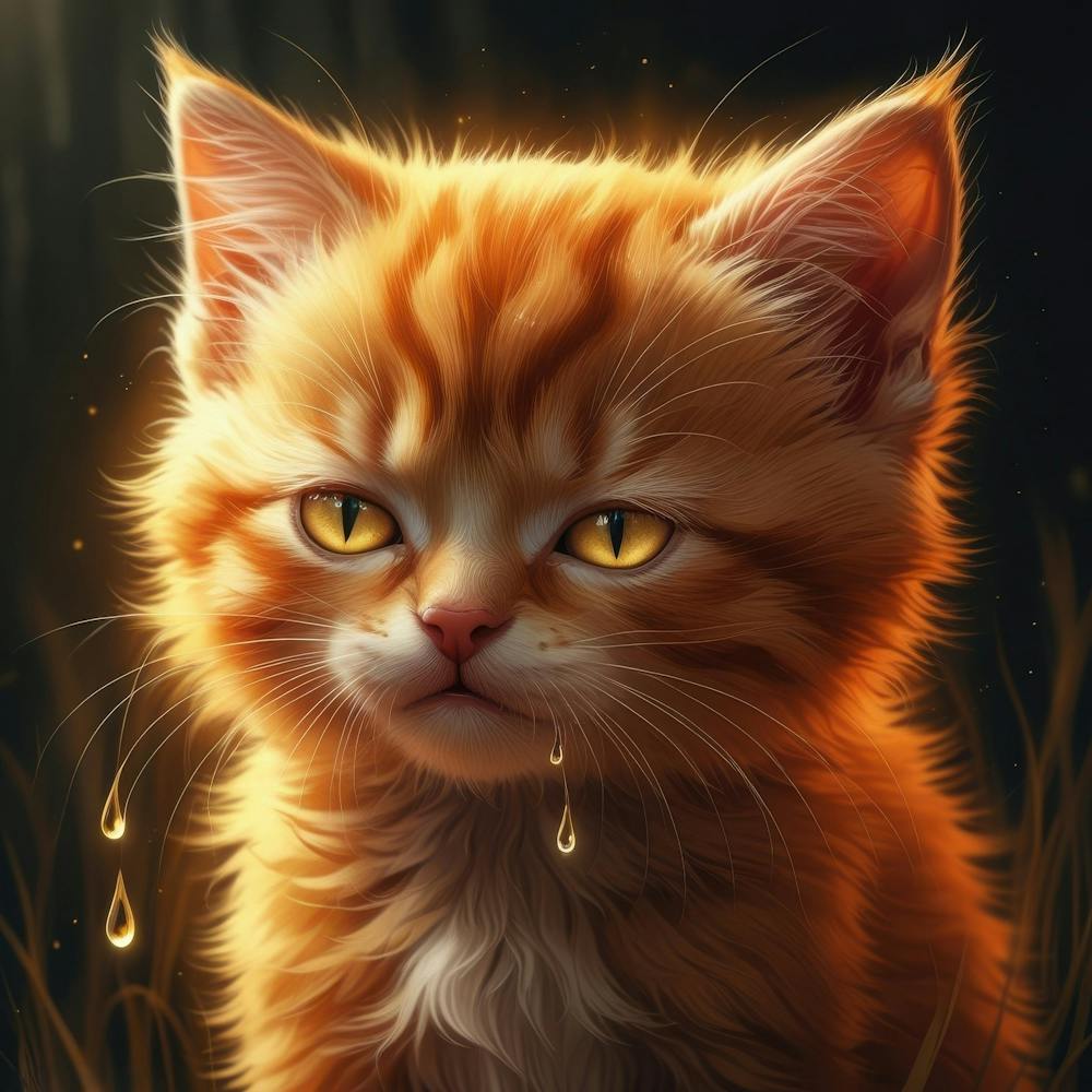Orange Kitten Crying